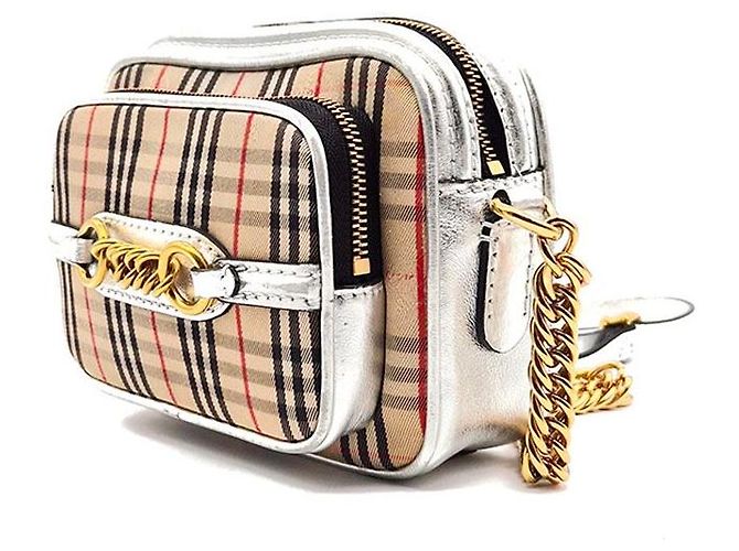 Burberry Borsa Fotocamera Check Link Multicolore - vista 2
