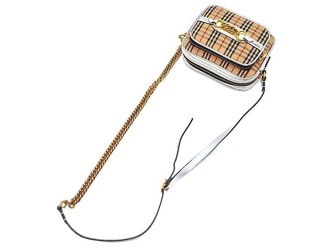 Burberry Borsa Fotocamera Check Link Multicolore - vista 4