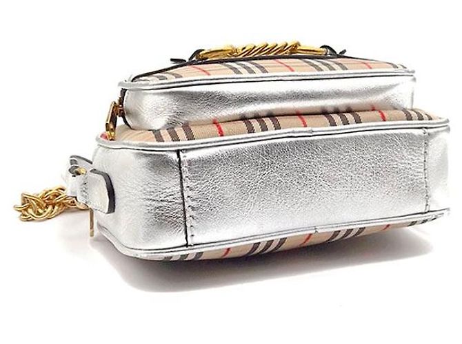 Burberry Borsa Fotocamera Check Link Multicolore - vista 7