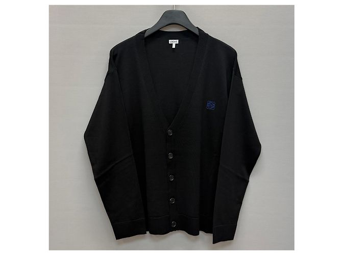 Loewe Wollstrickjacke mit Signatur-Logo Silber - Ansicht 2