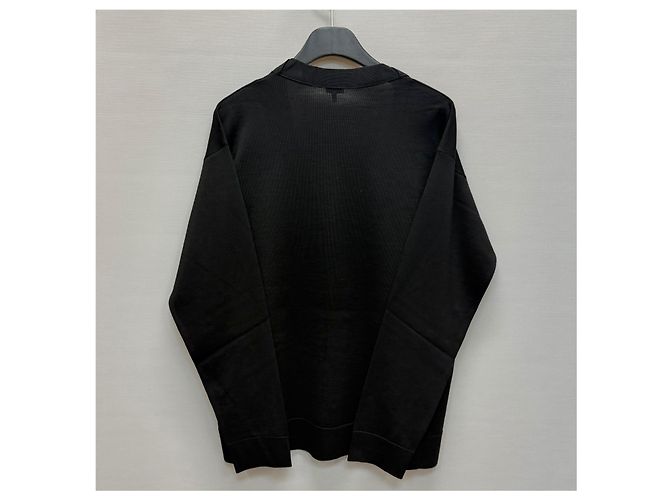 Loewe Wollstrickjacke mit Signatur-Logo Silber - Ansicht 3