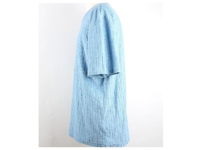 Dior Terry-Baumwoll-Jacquard-T-Shirt Blau XL - Ansicht 4