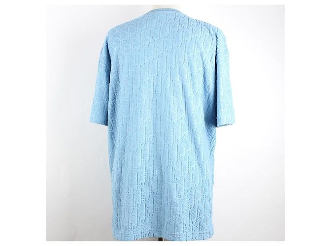 Dior Terry-Baumwoll-Jacquard-T-Shirt Blau XL - Ansicht 5