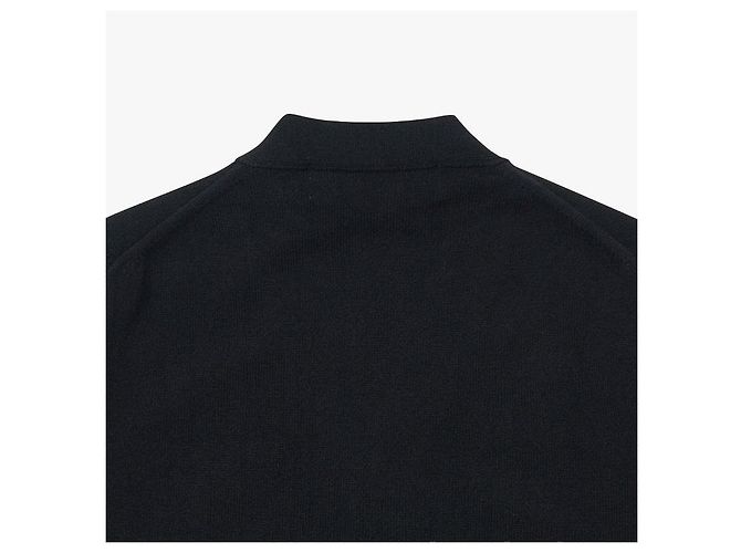 Comme Des Garcons Cardigan PLAY con Patch Cuore Rosso di Lana da Uomo Nero - vista 7