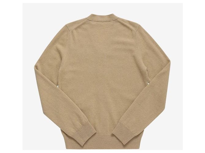Comme Des Garcons Cardigan Play White Heart Patch Wool Herren Cardigan Orange - Ansicht 5