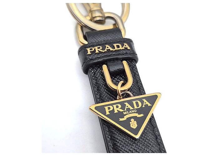 Prada Portachiavi Saffiano Nero - vista 3