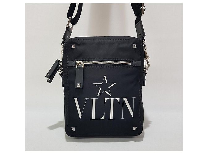 Valentino Borsa a tracolla con stampa a stelle Nero - vista 2