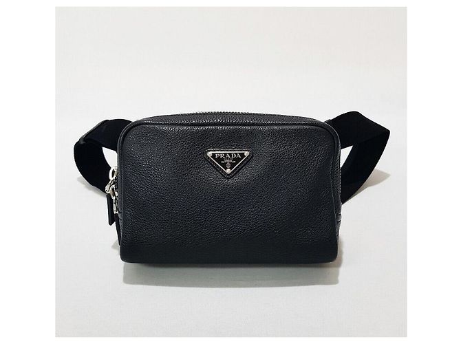 Prada Borsa a tracolla crossbody Dino con logo Triangle Nero - vista 2