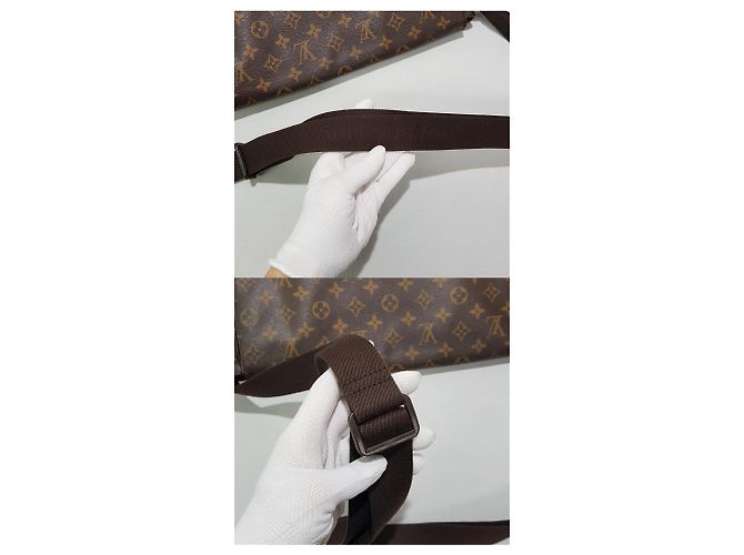 Louis Vuitton Borsa a tracolla Monogram BoBourg GM Nero - vista 5