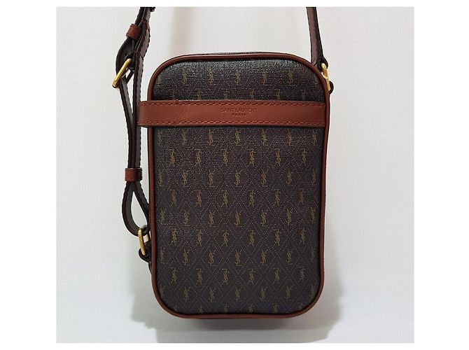 Saint Laurent Borsa a tracolla Monogram da uomo Nero - vista 2