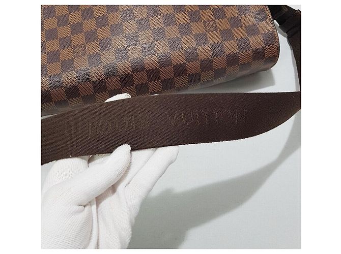 Louis Vuitton Borsa Messenger Shelton MM Damier Ebene - vista 5