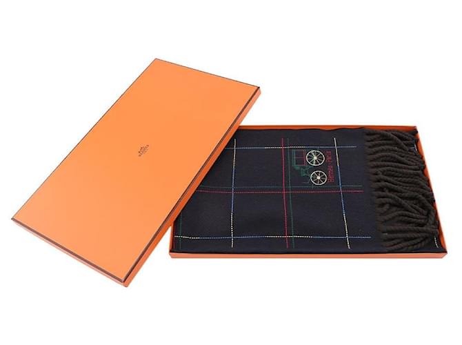 Hermès Schal Brodee Toute Berline Schwarz - Ansicht 14