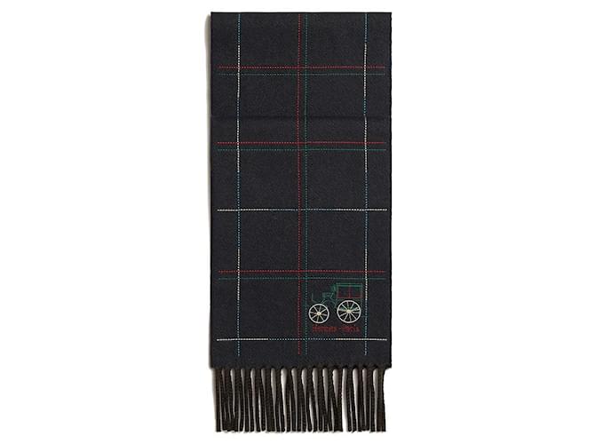 Hermès Schal Brodee Toute Berline Schwarz - Ansicht 4