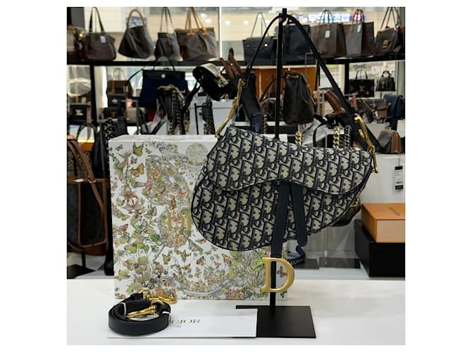 Dior Oblique Saddle Strap Bag Medium Mehrfarben - Ansicht 3