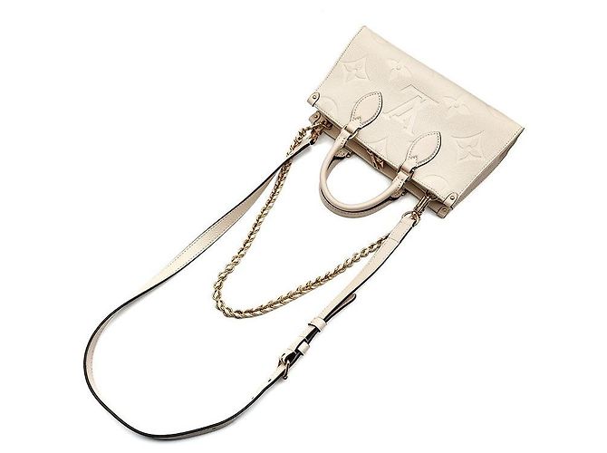 Louis Vuitton Empreinte Onthego East West Bianco - vista 4