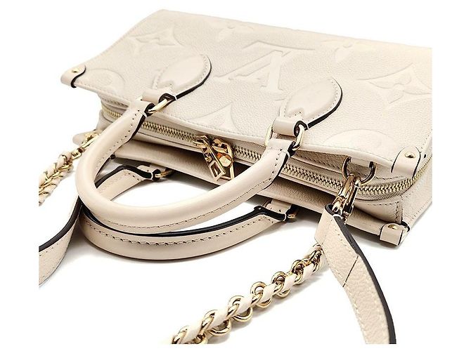 Louis Vuitton Empreinte Onthego East West Bianco - vista 6