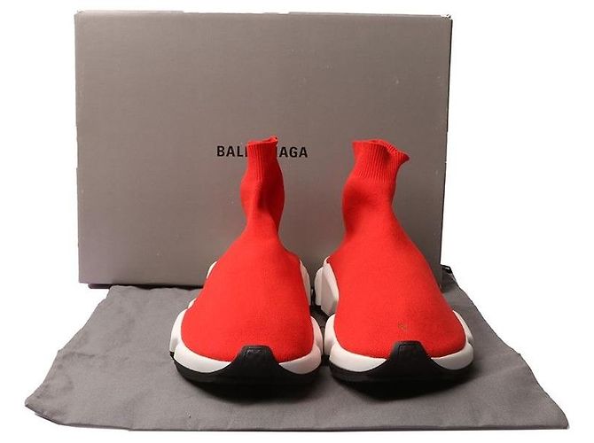 Balenciaga Sneakers Speed Trainer Rosso - vista 5