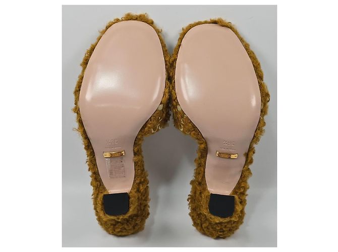 Gucci Sandali con tacco in pelliccia da donna Adidas Logo - vista 6