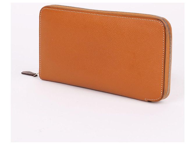 Hermès Cartera Larga con Cremallera Silky Brown Castaño - vista 2