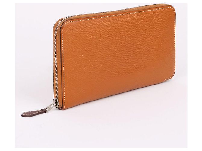 Hermès Cartera Larga con Cremallera Silky Brown Castaño - vista 3