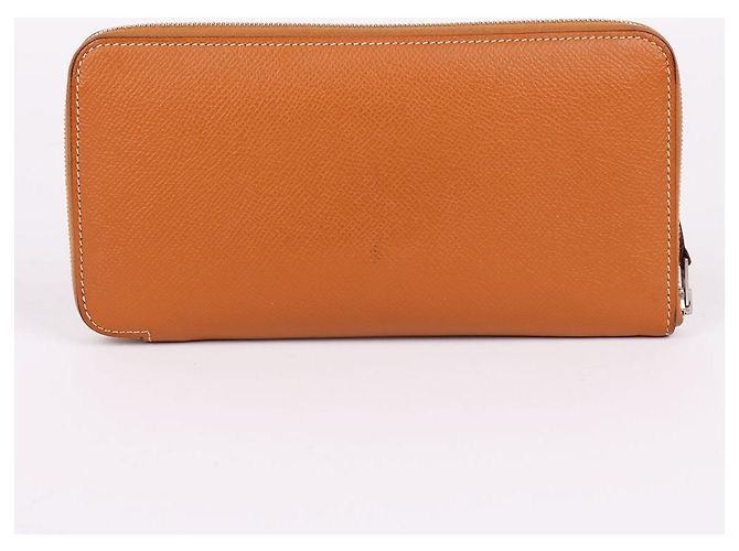 Hermès Cartera Larga con Cremallera Silky Brown Castaño - vista 5