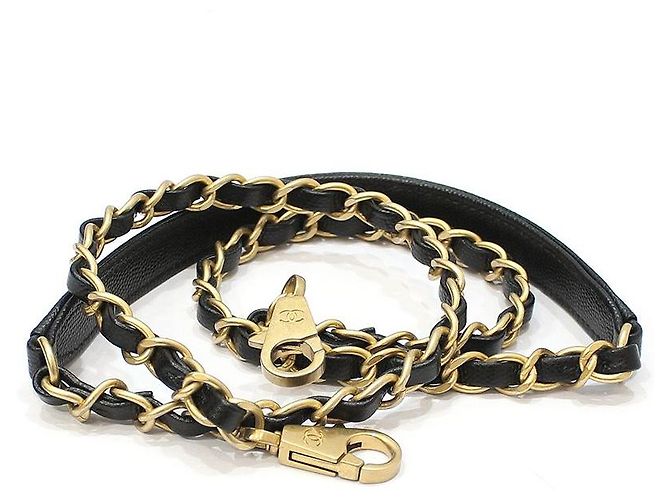 Chanel Borsa a tracolla Coco Handle Large in lucertola nera Black Caviar Nero - vista 9