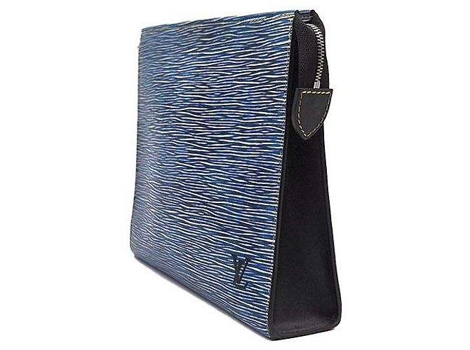 Louis Vuitton Beauty Case Epi Denim Blu - vista 2
