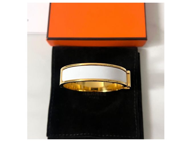 Hermès Pulsera Clickashu Oro Blanco PM - vista 3