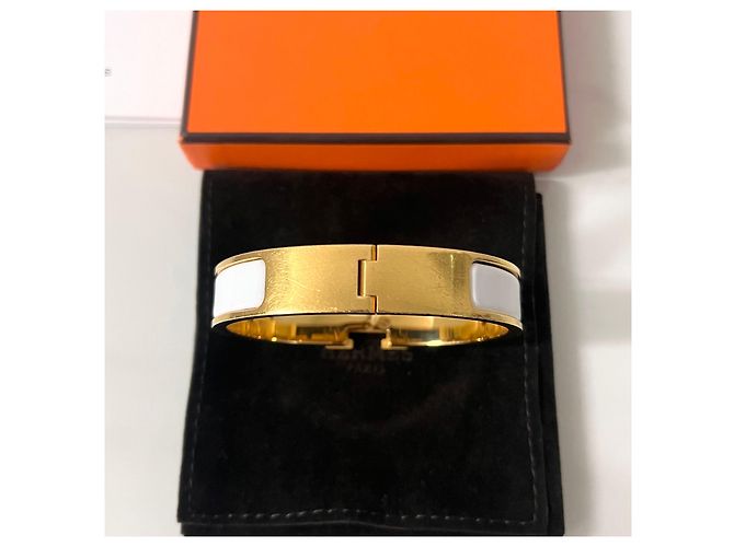 Hermès Pulsera Clickashu Oro Blanco PM - vista 4