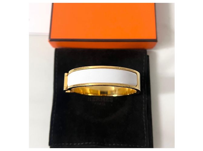 Hermès Pulsera Clickashu Oro Blanco PM - vista 5