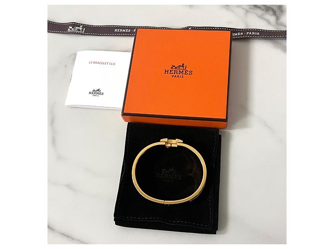 Hermès Pulsera Clickashu Oro Blanco PM - vista 9