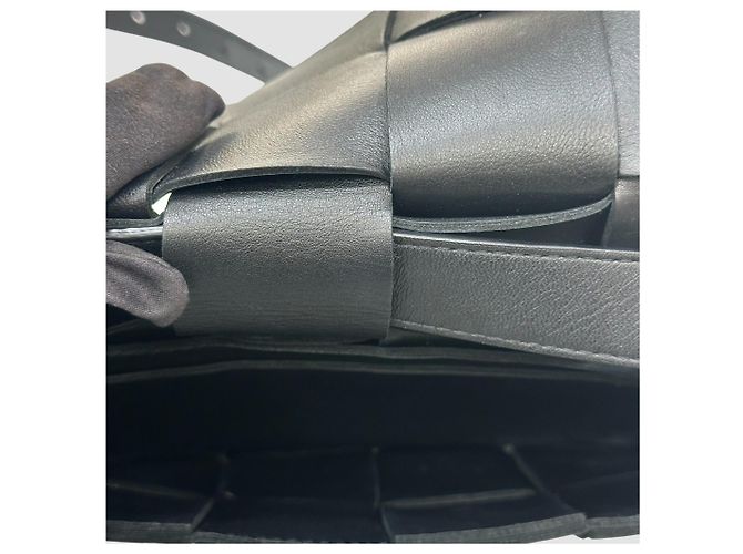 Bottega Veneta Borsa a tracolla Intrecciato Cassette Nero - vista 7