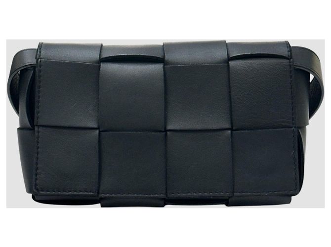 Bottega Veneta Borsa a tracolla Intrecciato Cassette Nero - vista 9