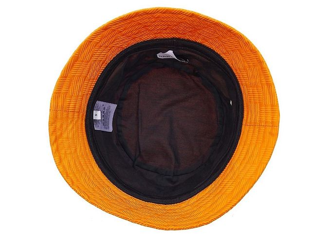 Bottega Veneta Cappello bucket in jacquard Intreccio da donna Arancione - vista 5