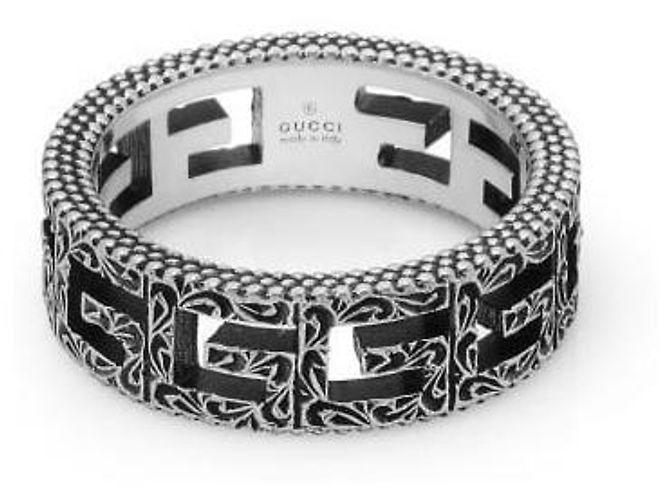Gucci Anello quadrato a cubo argento - vista 2