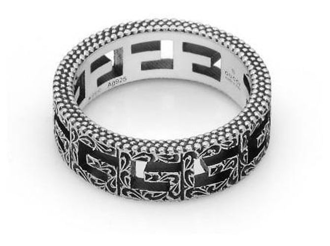 Gucci Anello quadrato a cubo argento - vista 4
