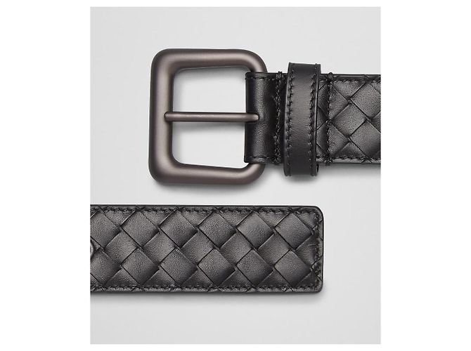 Cintura Bottega Veneta Intrecciato Classic Nero - vista 18