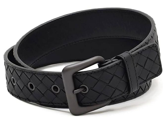 Cintura Bottega Veneta Intrecciato Classic Nero - vista 3