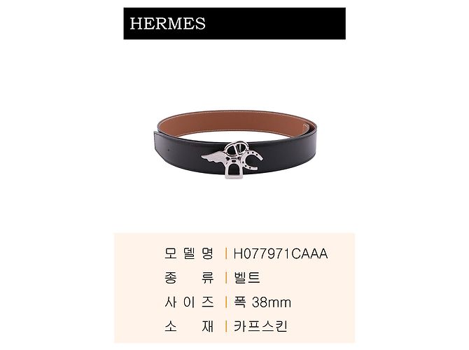 Hermès Good Luck Belt Buckle Gold Reversible Double-Sided Leather Strap Multiple colors - view 3