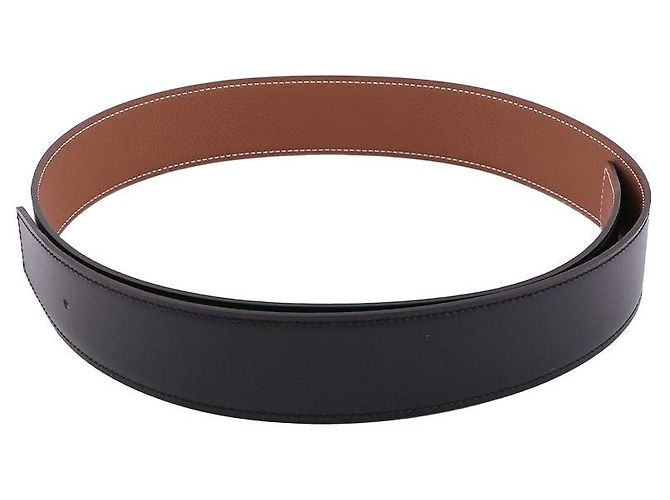 Hermès Good Luck Belt Buckle Gold Reversible Double-Sided Leather Strap Multiple colors - view 7