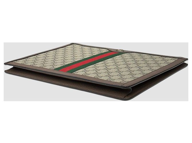 Gucci Clutch Ophidia GG Supreme Castaño - vista 4
