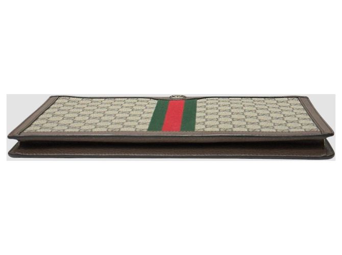 Gucci Clutch Ophidia GG Supreme Castaño - vista 7