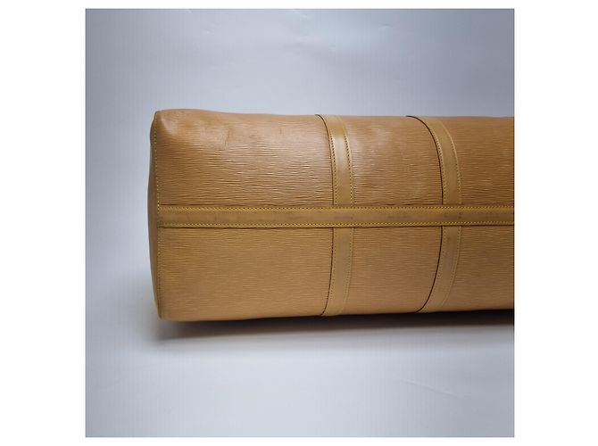 Louis Vuitton Borsa da viaggio Keepall Epi Boston Tassili Yellow Giallo - vista 16
