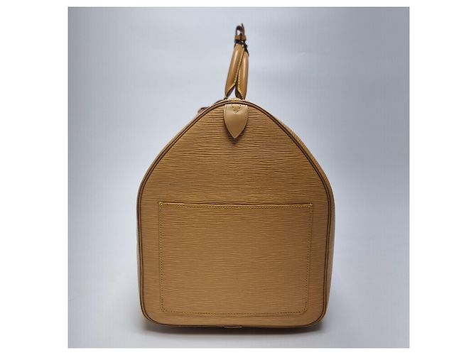 Louis Vuitton Borsa da viaggio Keepall Epi Boston Tassili Yellow Giallo - vista 7