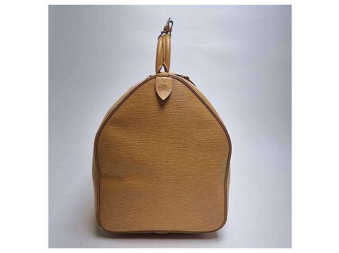 Louis Vuitton Borsa da viaggio Keepall Epi Boston Tassili Yellow Giallo - vista 8