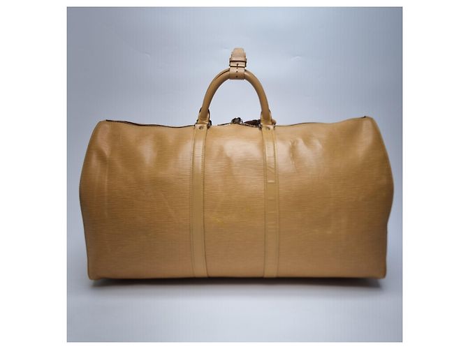 Louis Vuitton Borsa da viaggio Keepall Epi Boston Tassili Yellow Giallo - vista 9