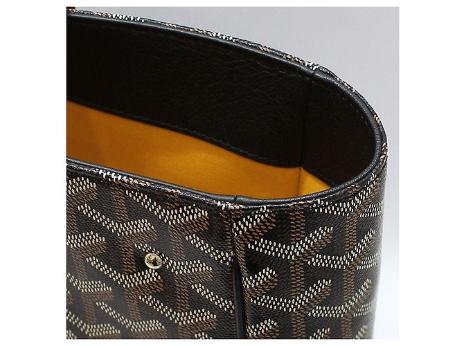 Borsa Tote in tela Goyardine nera Voltaire Nero - vista 10