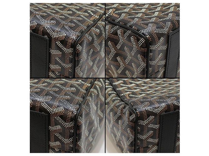Borsa Tote in tela Goyardine nera Voltaire Nero - vista 11