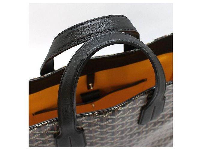 Borsa Tote in tela Goyardine nera Voltaire Nero - vista 6