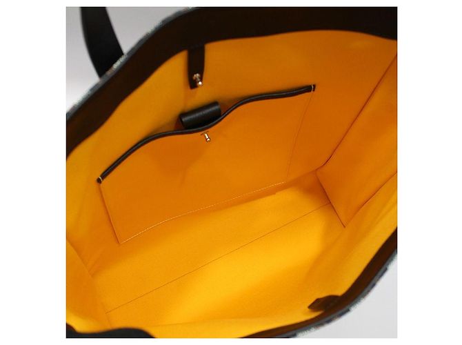Borsa Tote in tela Goyardine nera Voltaire Nero - vista 7